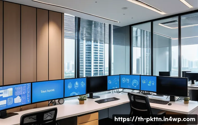 자연어 처리 모델 튜닝을 위한 클라우드 서비스 비교 - A modern office environment in Bangkok with a diverse team of Thai professionals collaborating on na...